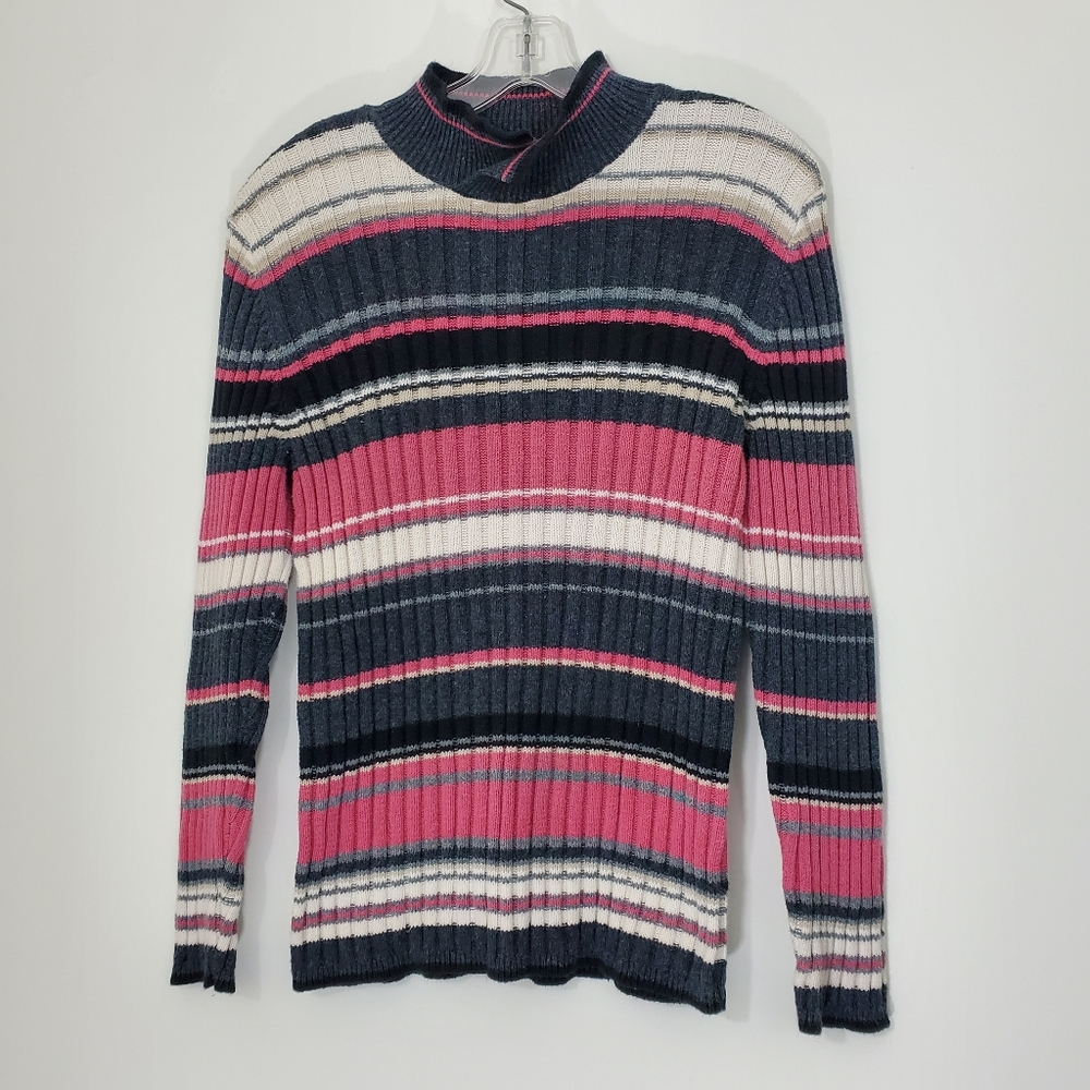 Christopher & Banks Striped Sweater, Size Medium